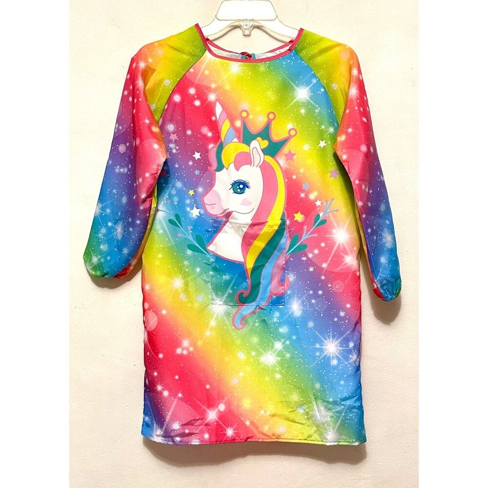 Unicorn Colorful Rainbow Art Painting Waterproof Smock Kids